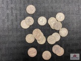 Lot of US Mercury Dimes (approx. 19 pcs)