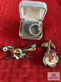 Lot Of Misc. Brooches