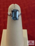 Women's Ring, Believed To Be Blue Topaz