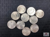 Lot of US Peace Silver Dollars (various dates) (10 pcs)