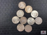 Lot of US Peace Silver Dollars (various dates) (10 pcs)