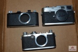 Leica DBP, Leica DRP, and Leitz Camera. 3 Cameras no lenses