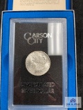 US Morgan Silver Dollar CARSON CITY (1884) (uncirculated in presentation case)