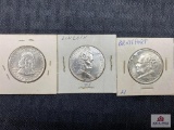 1934 Maryland Tercenteniary Half Dollar, 1914 Illinois Centennial Half Dollar, and 1936 Bridgeport