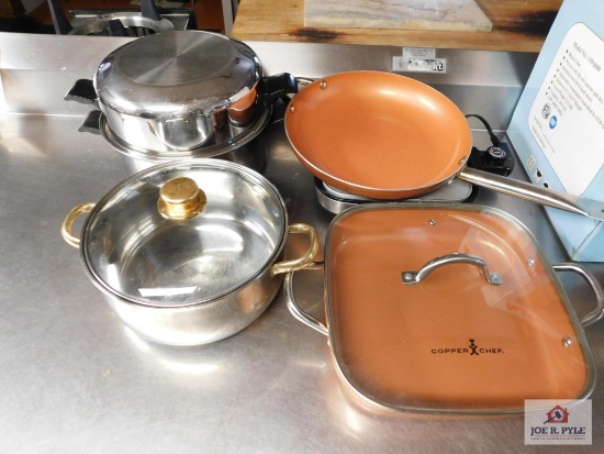Cooper chef cook ware , sauce pot and steamer