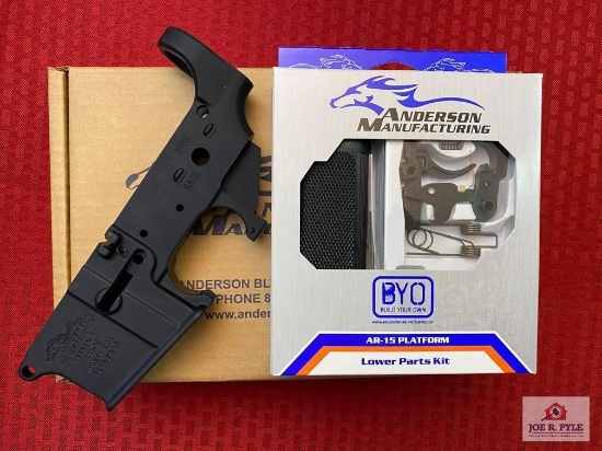 [SKU 102463] Anderson Manufacturing AR-15 Mil Spec Lower Receiver + Lower Parts Kit | SN: 18105919