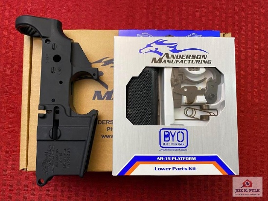 [SKU 102482] Anderson Manufacturing AR-15 Mil Spec Lower Receiver + Lower Parts Kit | SN: 18105939