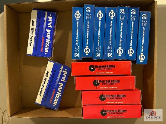[SKU: 102012] lot of .308 Winchester ammunition- full and partial boxes