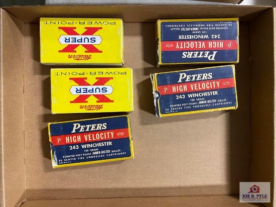 [SKU: 102196] lot of .243 Win ammunition- full/partial boxes