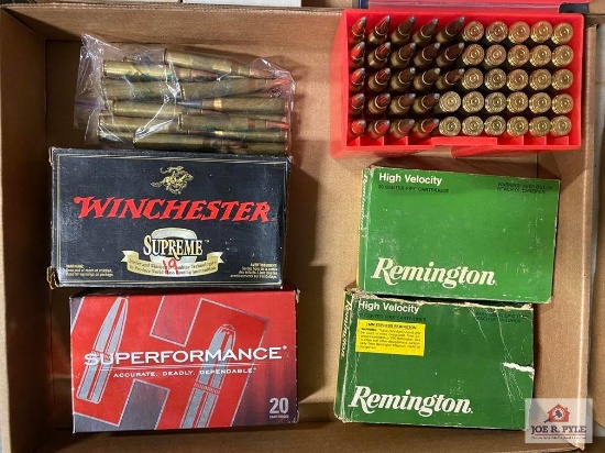 [SKU: 102265] lot of rifle ammunition: 7 MM Express, .338 Win Mag, .300 RUM