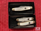 [SKU: 102074] lot of 3 Henckles pocket knives with mother of pearl handles
