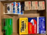 [SKU: 102224] flat of .44 MAG and 9 MM+P ammunition- full/partial boxes