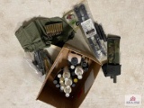 [SKU: 102353] misc. sportsmans lot: scent shield, deer urine, military ammo, military cleaning kit,