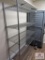 5 tier stainless steel shelves 4 ft wide approx. 18 inches deep