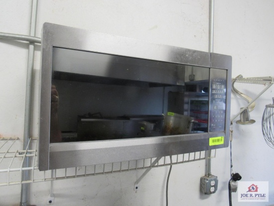 sharp stainless steel microwave