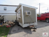 16 ft concession trailer w smoker, tru 2 door fridge, 2 single pan volroth food warmers, cold table,