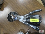 stainless steel spoons and ladles
