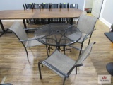 patio table w 3 chairs