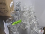 27 large Sunday glasses, and 9 small glasses