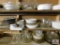 3 shelves of Pyrex