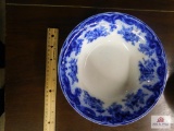 Flow blue platter