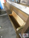 Church pew with storage approx. 11 ft