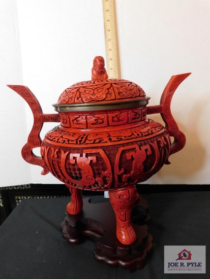 Covered censer decorative item