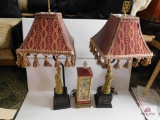Oriental lady lamp and lamp base