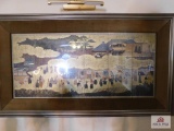 Large framed oriental pastoral scene