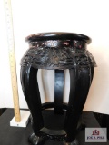 Oriental table w/ Fu dog carving