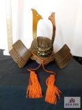 Copper & brass decorative Samurai helmet