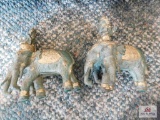 Cast gold-trimmed elephant