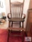 Antique oak child's high chair