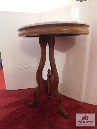 Reproduction marble top stand 24x18x28