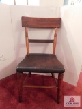 Antique plank bottom chairs