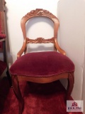 Victorian balloon back chairs