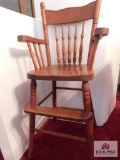 Pressed back baby chair