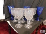 Avon hearts and diamonds and blue goblets