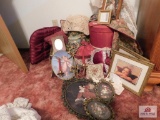 Victorian, boxes, pictures and decorative items