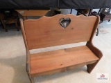 Doll size or child pine bench