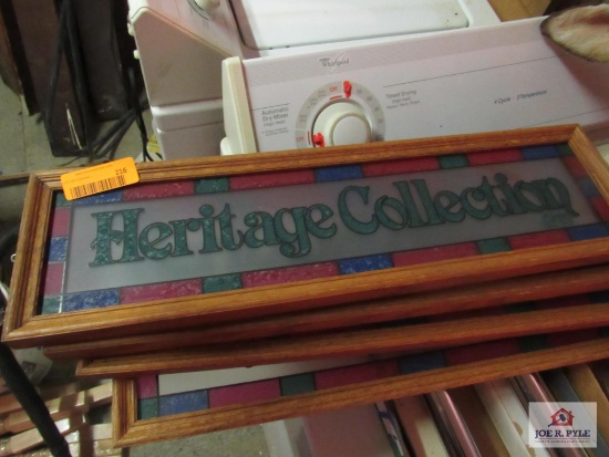 4 heritage collection signs