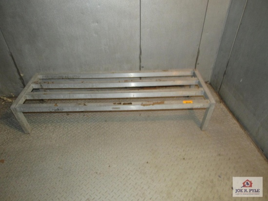 aluminum dunnage rack 20 inches wide, 60 inches long, 12 inches tall