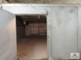 walk in freezer w floor approx. 166 inches wide x 331 inches long x 104 inchers tall approx. (MUST