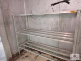 aluminum shelving approx. 24 inches wide, 60 inches tall, 72 inches long