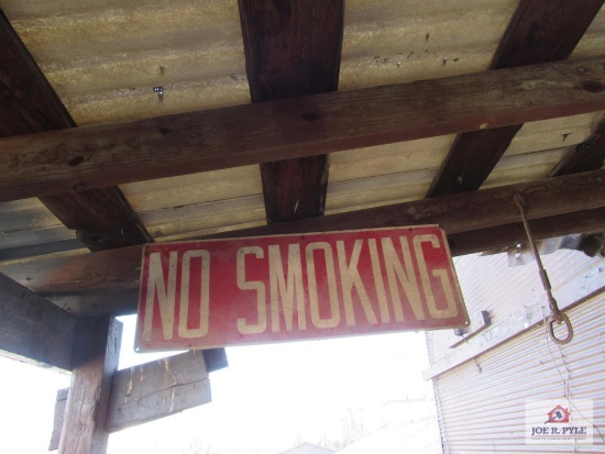 vintage "no smoking" sign