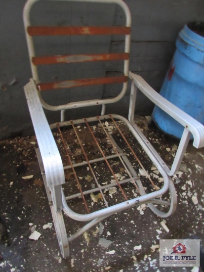 vintage aluminum chair