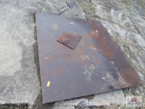 piece of steel plate 78 x 72 inches 5/8 thick