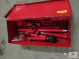 red tool box w contents