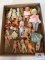 Lot of 24 antique and vintage dolls: size 1