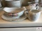 Noritake Azalea: Gravy boat, creamer and sugar